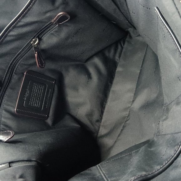 Coach Men's Metropolitan Slim Briefcase 23808 Black Retail $395 - Picture 8 of 9